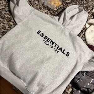 Essentials Fear of God Gray Hoodie